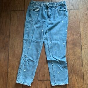 pacSun flower mom jeans